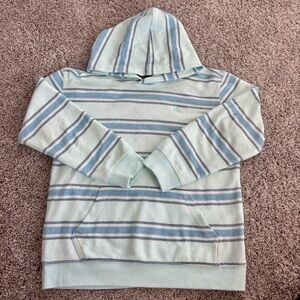 Boys Quicksikver surfer style Striped Hoodie with Front Pocket
